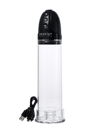 Помпа автоматическая вакуумная  EROTIST MAN UP PUMP, ABS пластик, прозрачная, 30 см