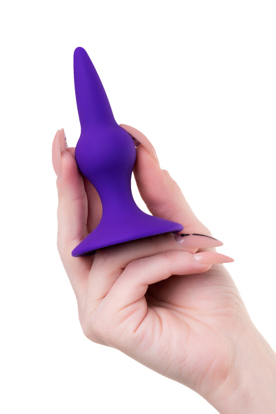 Анальная втулка  TODO BY TOYFA KLAPSY, силикон, фиолетовая, 10,5 см, Ø 3 см