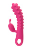 Вибратор KOKOS с клиторальным стимулятором,розовый,23 см, Ø 3,5