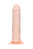 Фаллоимитатор для двойного проникновения RealStick Silicone Armie H, сайлекспан, телесный, 19 см