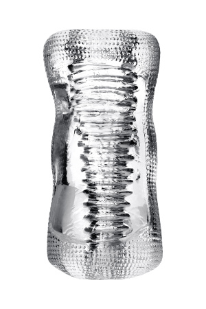 Мастурбатор нереалистичный TOYFA Lingam  Asha, прозрачный, 14 см