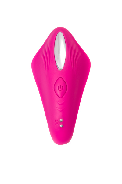 Вибратор для пар A-TOYS Cobrum, силикон, розовый, 9,6 см