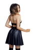Платье Glossy Marisa из материала Wetlook, черное, S