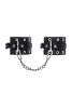 Оковы однослойные с люверсами Pecado BDSM, натуральная кожа, черные